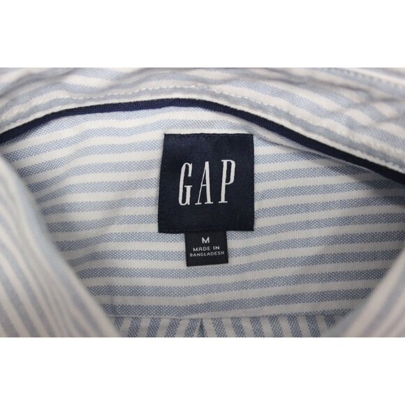 Gap men's striped button down collar button front classic Oxford shirt - Picture 6 of 11